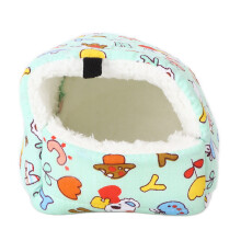 Kleines Baumwollhänges nest für Kleintiere 21x20cm Warmes Grün Cartoon für Hamster