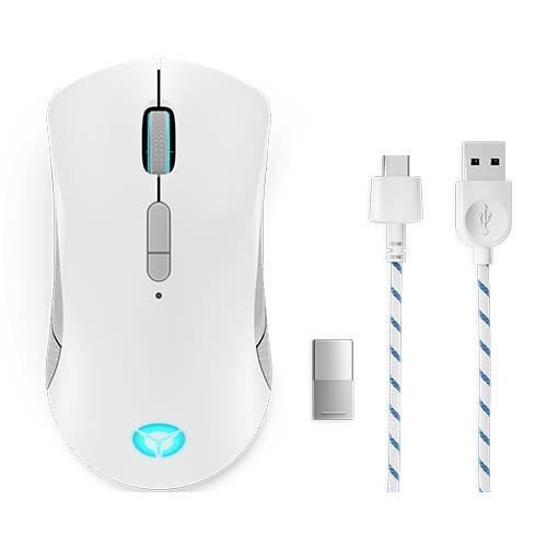 Lenovo Mouse da gioco - LENOVO - Legion M600 - Cablata - Ottica - Bianco/Grigio 2