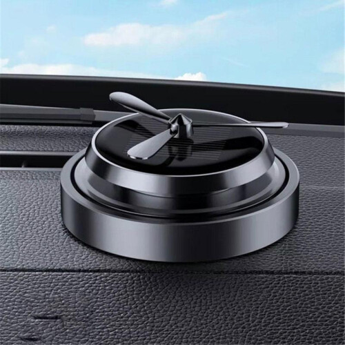 Car Interior Decoration Solar Rota Air Freshener Diffuser Aromatherapy Grey 1