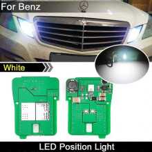 2Pcs Xenon White LED Parking Position Light for Mercedes Benz E-Class Sedan W212 C207 A207 W207 2010-2013