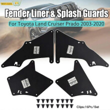 Splash Guards Shield for Toyota Land Cruiser Prado J120 J150 2003 - 2020 LC3 LC4 LC5 Apron Seal Mud Flaps W Clips Fender Liners