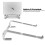 Hitzeable Aluminium-Laptop-Ständer Universal Silber 7