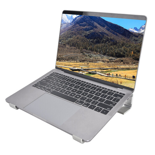Hitzeable Aluminium-Laptop-Ständer Universal Silber