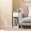 Mesa de Cabeceira SoBuy 20cm com USB, Branco e Madeira 5