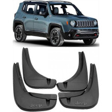 Genuine OE Front & Rear Splash Guards Mud Flaps for 2014-2023 Jeep Renegade