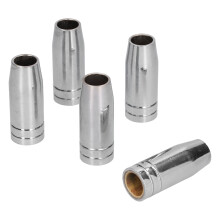 5 pezzi di ugello in ottone per 25AK MIG/MAG - 18 mm / 0,7 in