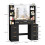7 Drawers Vanity Makeup Desk with LED Lighted Mirror Dressing Table 5