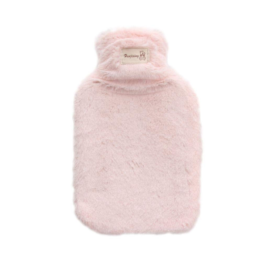WÃ¤rmfllasche Gummi 11 Inch Leak-Proof Plush HandwÃ¤rmer Removable Washable Hot Water Bottle Color A