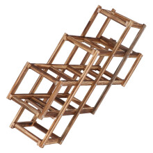Faltbarer Holz-Weinregal-Schrank, der 10 Flaschen fasst, umweltfreundliches Design