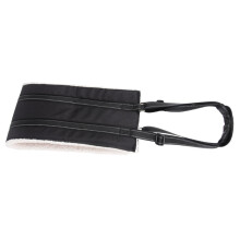 Pet Lift Harness Adjustable Dog Sling Strap for Dogs Polyester 74x19x1cm Black Pet Support Belt