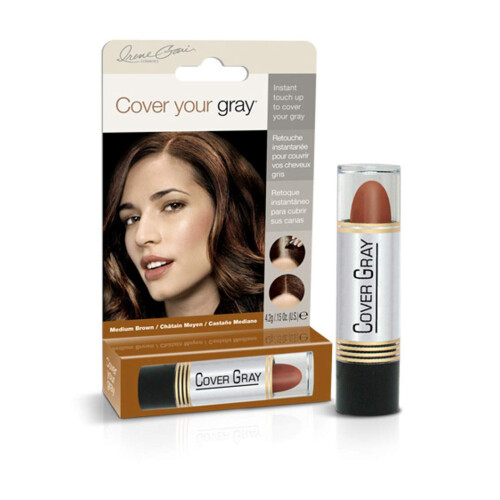 Bedek je grijze haarkleur touch-up stick - medium bruin (3-pack)