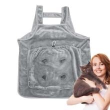 Cat Apron Carrier Bag for Small Dogs and Kittens, Comfortable Pet Carrier Apron with Breathable Holes for Indoor Outdoor Use