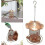 Wrought iron squirrel proof bird feeder 1