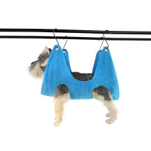 Dog Cat Grooming Hammock Soft Plush Indoor Trimming Aid Sling for Pets, Breathable Fabric, Adjustable Size, Pet Grooming Tool