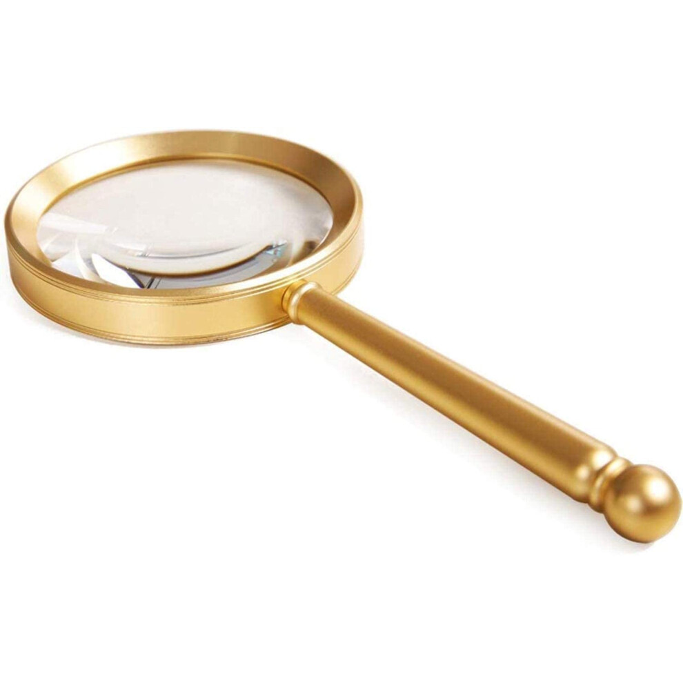 White 8 10 Hd Maintenance Magnifying Glass For Reading Crafts And Repairs, 10X/8X Magnification, Durable Design