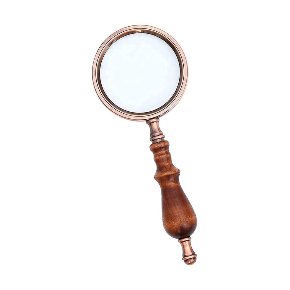 Magnifying Glass with Handle for Hobbies, 10x Optical Lens, Reading Aid, 3 Inch Size, Clear Glass Construction
