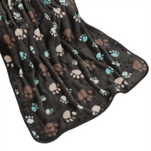Beruhigende Hundedecke 2/4er-Pack Waschbare Flanelldecke für Kleine und Mittelgroße Hunde und Katzen Grau 76x52 cm