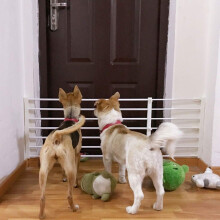 Playpen for Pets Safety Gate, 36 cm Height, 56-190 cm Length, Retractable Dog Fence Door for Small Dogs