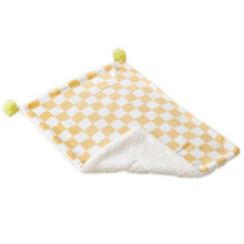 Dog Blankets Pet Blanket for Couch Bed Protector Calming Soft Yellow 50x40cm Machine Washable Scratch Resistant 4 Pack