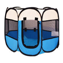 Pet Playpen Foldable Portable Breathable Playpen for Small Pets Puppy Cat Dog Rabbit Blue 36 Inch