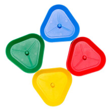 Card Holder for Children's Playing Cards - Triangle Design, Durable Material, Free Hands Accessory for Seniors and Kids Games