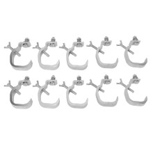 Adjustable Aluminum Alloy Stage Light Clamp Hook for 30-52mm OD Pipe, Easy Installation, Compatible with Various Stage Lighting Equipment