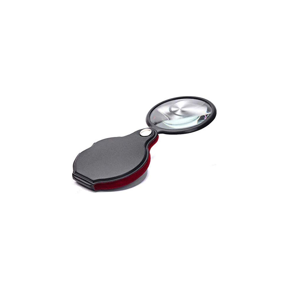 Lupe Handlupe Lightweight Magnifying Glass for Reading Books and Newspapers, Portable 3x Magnification Lens