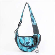 Pet Carrier Bag for Dogs, Cats, and Small Animals, Front Sling, Mesh Travel Shoulder Backpack, Large Size, Blue