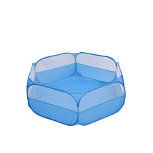 Dog Cage Small Pet Fence Foldable Portable Pet Cage for Indoor Rabbit Puppy Cat Room Waterproof Breathable Blue