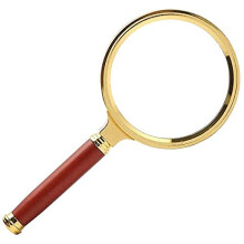 HD Optical Glass Magnifier 10x Metal Handheld Reading Magnifying Glass Portable Lightweight with HD Clarity