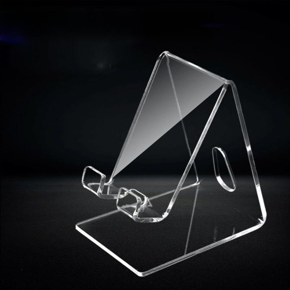 Transparent Acrylic Mobile Phone Display Stand For Desk Decoration, Clear Design, Compatible With All Smartphones 6038364835574