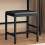 Modern Makeup Table Dressing Desk with 2 Drawers and Stool Black 6