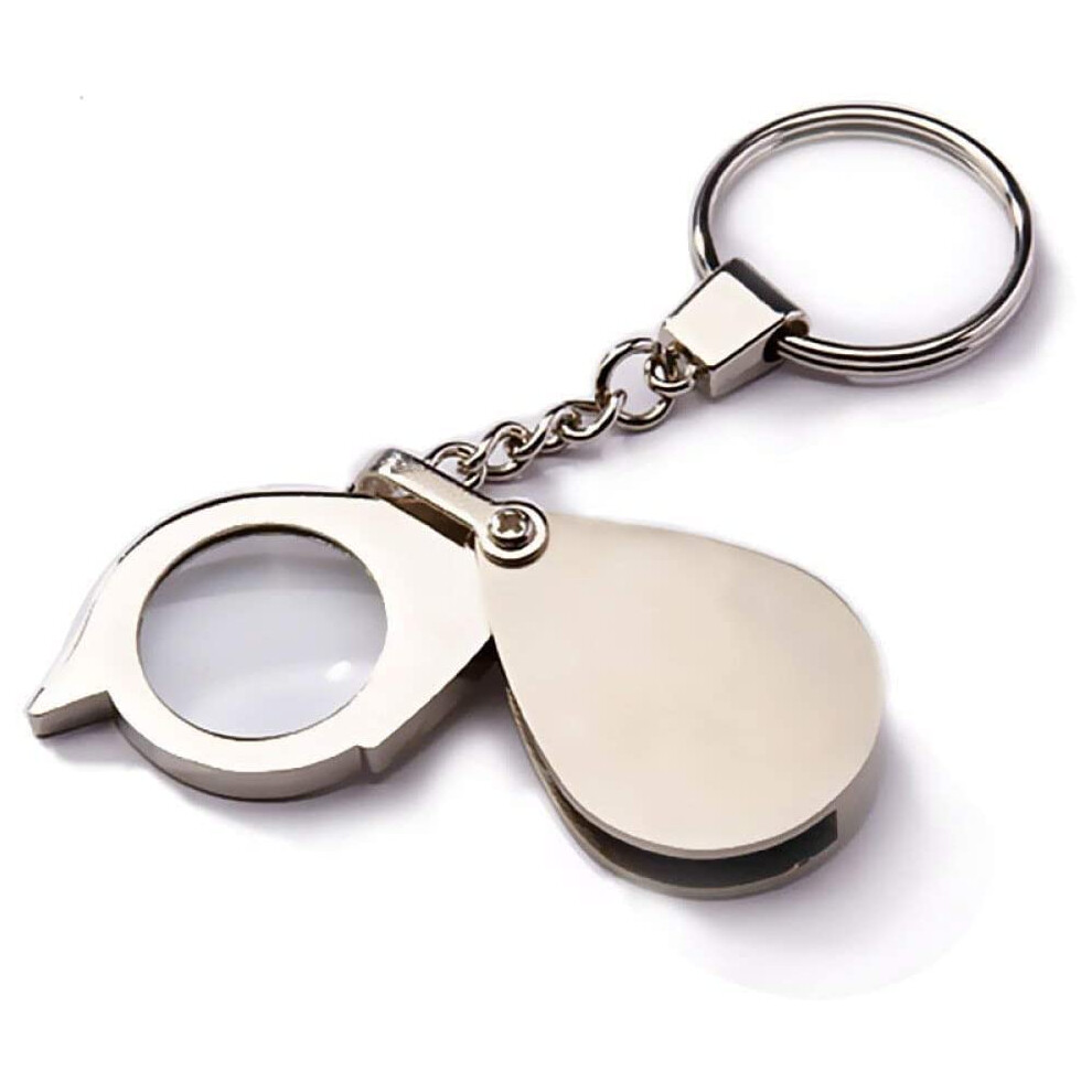 Handheld Magnifier 10X Mini Rotating Magnifier for Reading Jewelry Coins Stamps Portable for Seniors and Kids