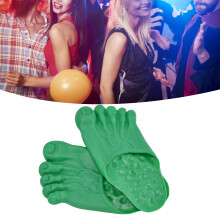 Grüne Große Fuß Pantoffel Schuhüberzüge für Halloween-Kostümparty