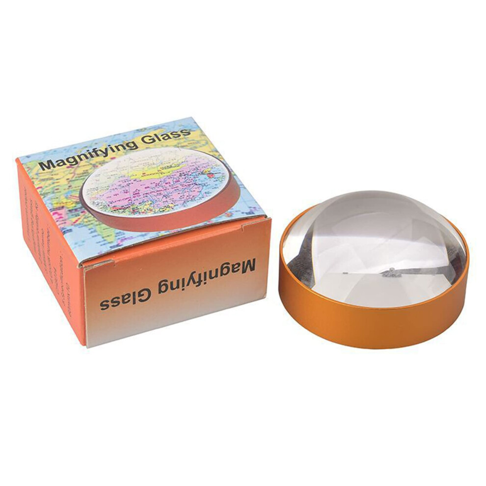 Handheld Magnifier 60mm Glass Lens Loupe for Jewelry Inspection, Reading, Science, Portable Eye Magnifier