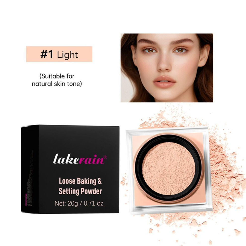 (color01) (1pc) Square Box Setting Powder Is Not Easy To Remove, Clear Matte-image-OPC-PK6JGWG-NEW