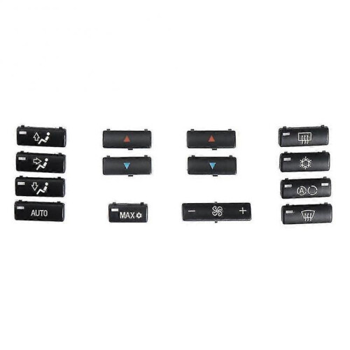hg14Pcs Car Climate Control Conditioning Switch Button Covers for X5 E53 1999-2006 E39 1996-2002 6411 1