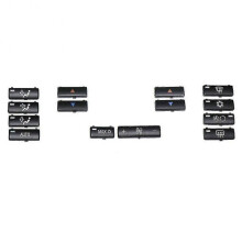 hg14Pcs Car Climate Control Conditioning Switch Button Covers for X5 E53 1999-2006 E39 1996-2002 6411