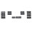 hg14Pcs Car Climate Control Conditioning Switch Button Covers for X5 E53 1999-2006 E39 1996-2002 6411 1