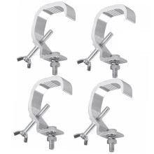Stage Light Hook Set, 4 Heavy Duty C Clamps, Cast Aluminium Bracket for Secure Stage Lamp Mounting, Non-Slip Design