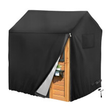 House Cover Waterproof Blanket for Playhouse Outdoor Use, Side Zipper Design, Durable Patio Furniture Accessories