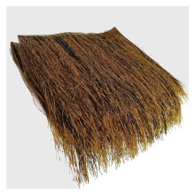 Artificial Thatched Roof - Brown Synthetic Palm Straw Roll for Bar, Garden, Beach, Patio, Gazebos - Fake Straw Tiles