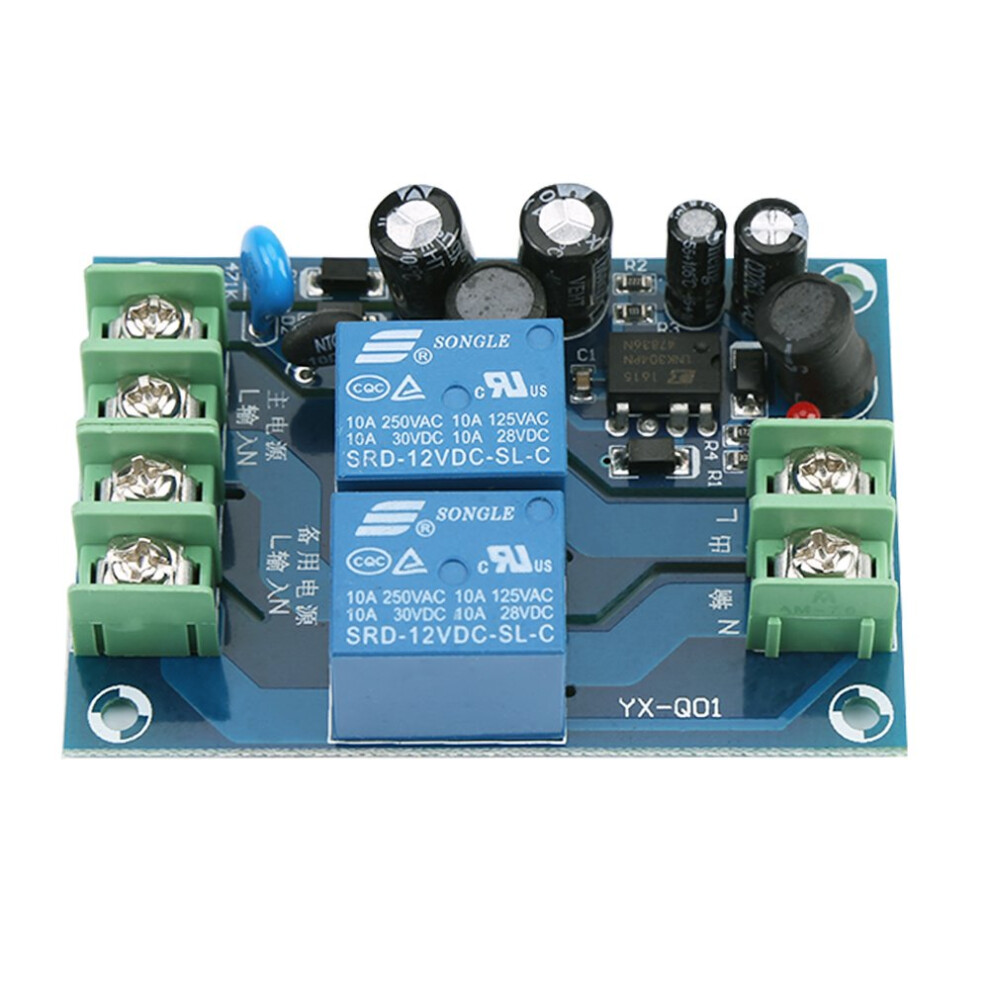 Ac 85-240V 2-Way Power Distributor Yx-Q01, 10A Dual Power Supply Module, Automatic Switching For 110V 220V 230V 6447073212802