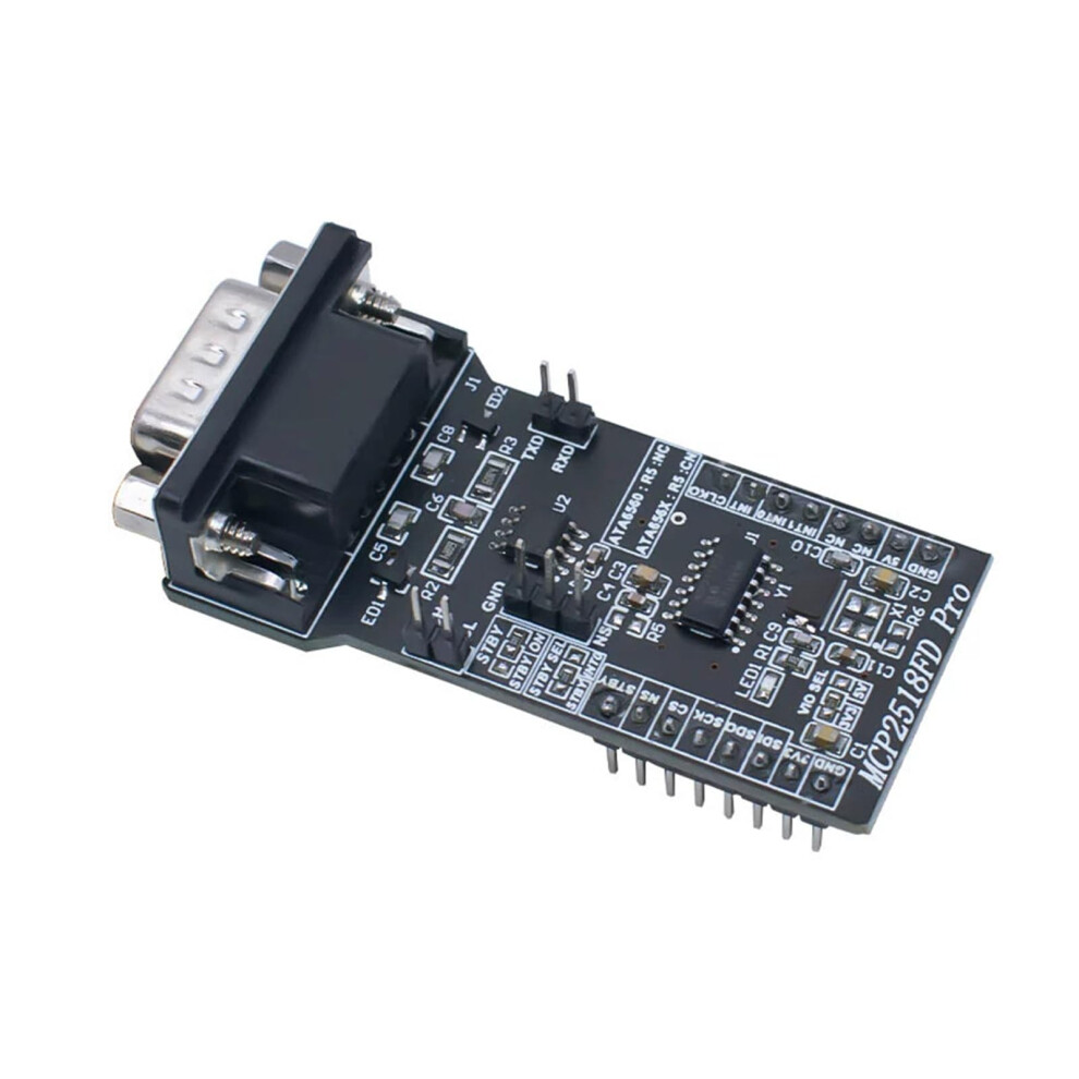 Mcp2518fd Spi To Canfd Module With Ata6560 Transceiver For Automotive Communication Systems 6947110702841