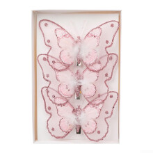 Set of Sparkling Artificial Butterflies for Holiday Decor, Colorful Home Decoration, 3D Butterfly Wall Art, 12 Pieces