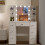 7 Drawers Vanity Makeup Desk Table Set Sliding LED Lights Mirror UK 3