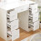7 Drawers Vanity Makeup Desk Table Set Sliding LED Lights Mirror UK 6