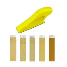 6x Detail Sander Set with 50 Sanding Sheets, Versatile Mikroschleifer for Home Improvement and Metal Finishing