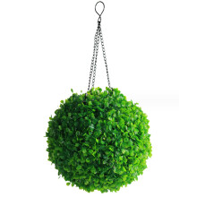 Topiary Balls with Solar Lights - Artificial Boxwood Ball for Wedding Garden Decoration, Green, 7.9 x 16.1 Inches