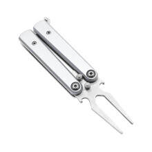 Golf Multifunction Tool - Versatile Divot Repair Tool with Bottle Opener - Durable Green Care Device for Golfers, Silver